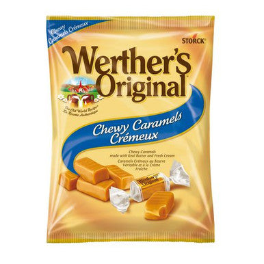 Werther's Original Chewy Caramels Candy, 128g/4.5oz, (Imported from Canada)