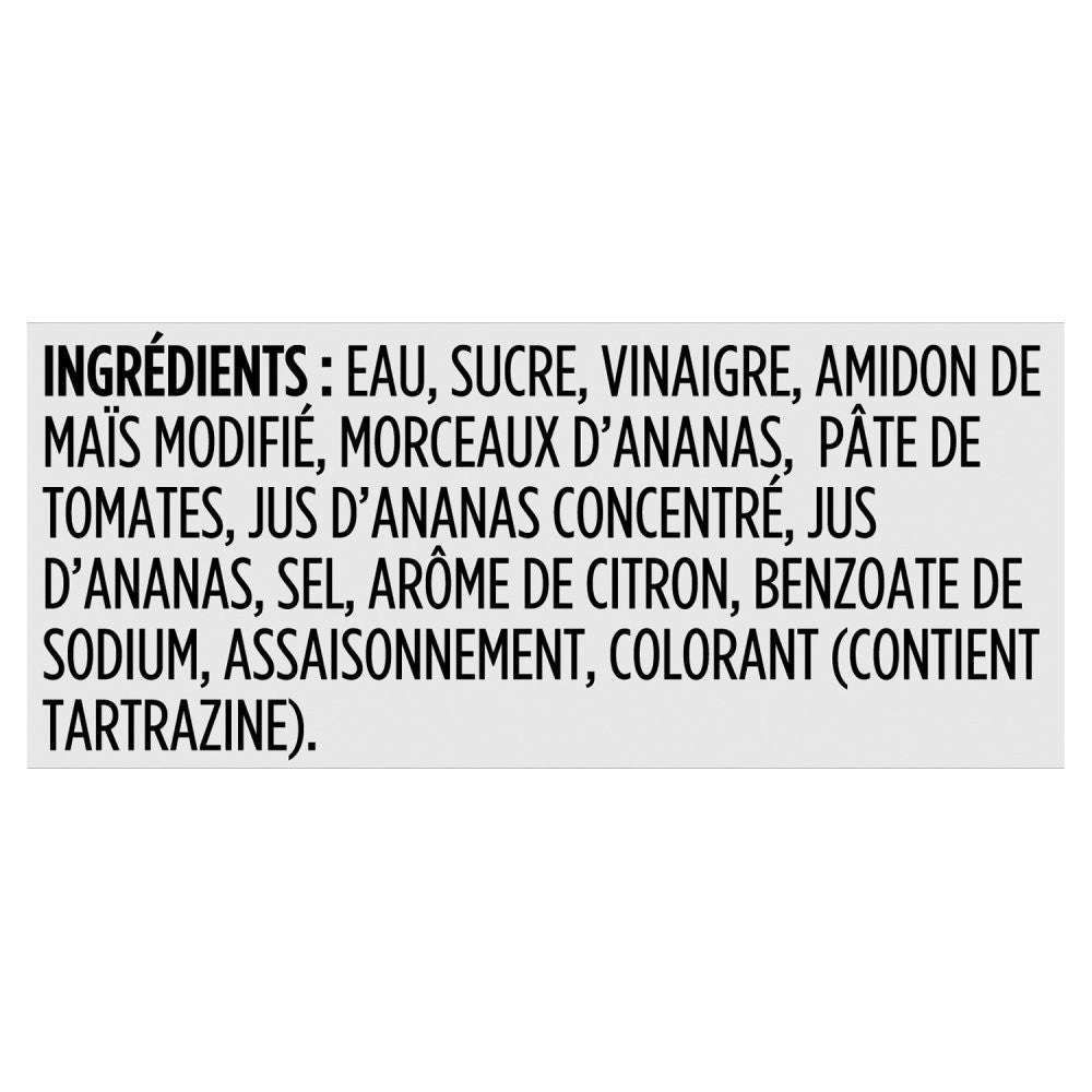 VH Pineapple Cooking Sauce (12 Count), 341ml/11.5oz., Jars, {Imported from Canada}