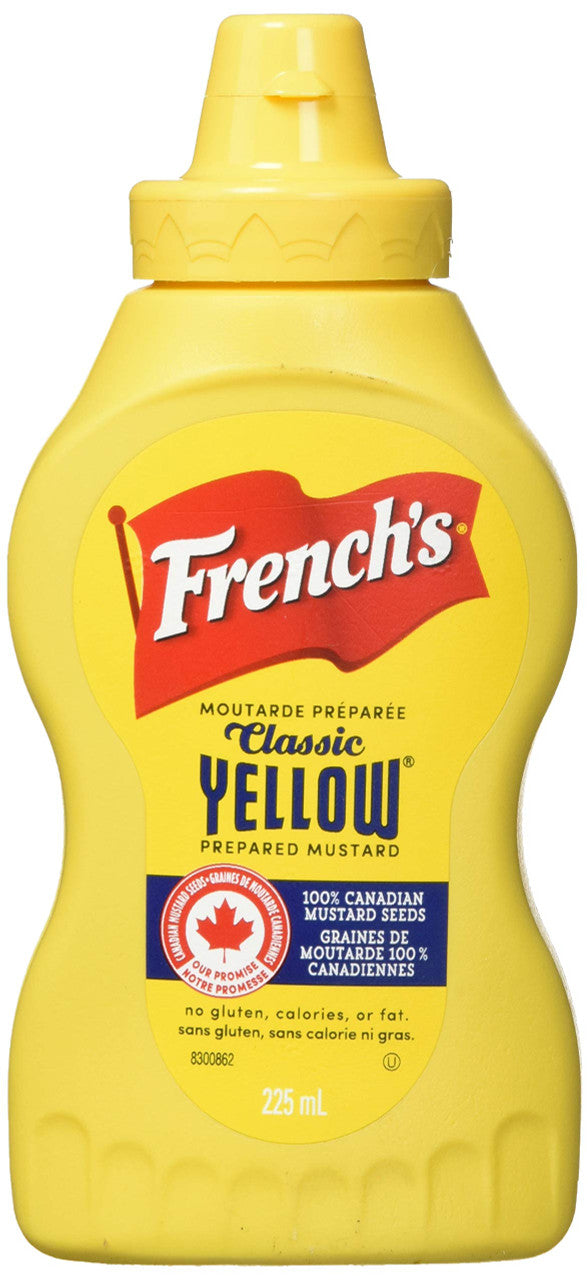 French's, Classic Yellow Mustard, 225ml/7.6 fl. oz., {Imported from Canada}