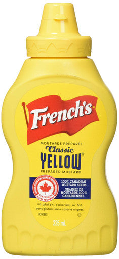 French's, Classic Yellow Mustard, 225ml/7.6 fl. oz., {Imported from Canada}