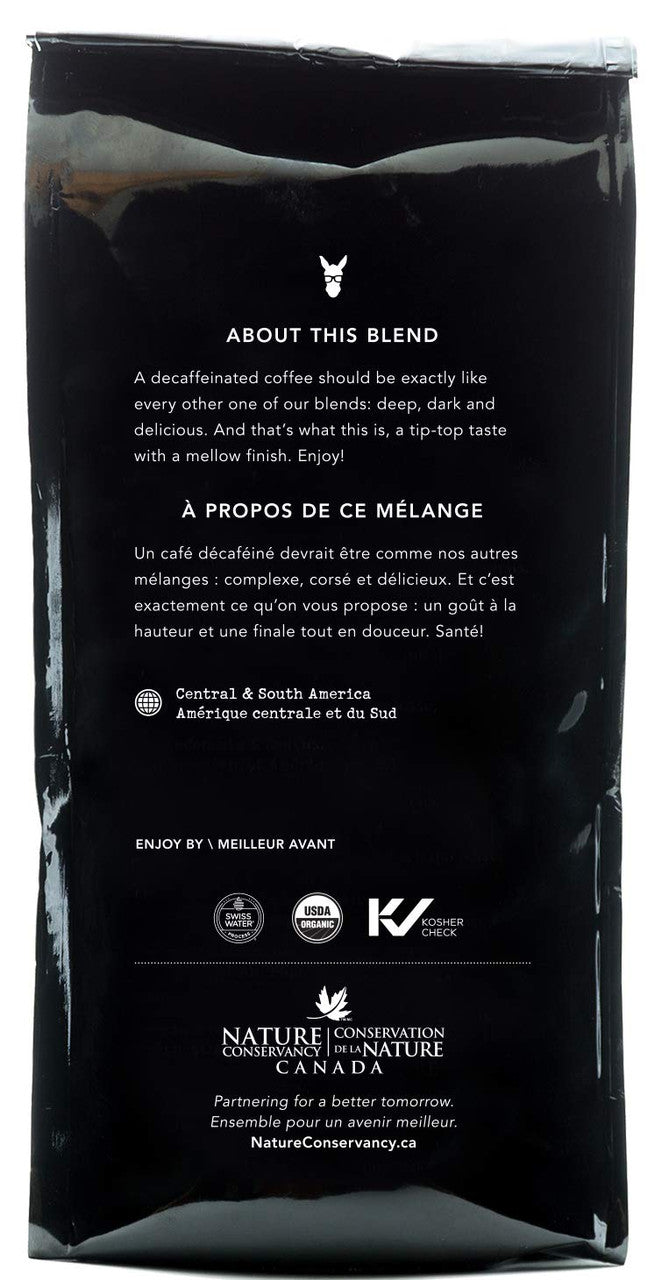 Kicking Horse Coffee, Decaf, Swiss Water Process, Dark Roast, Whole Bean, 1 lb - Certified Organic, Fairtrade, Kosher Coffee