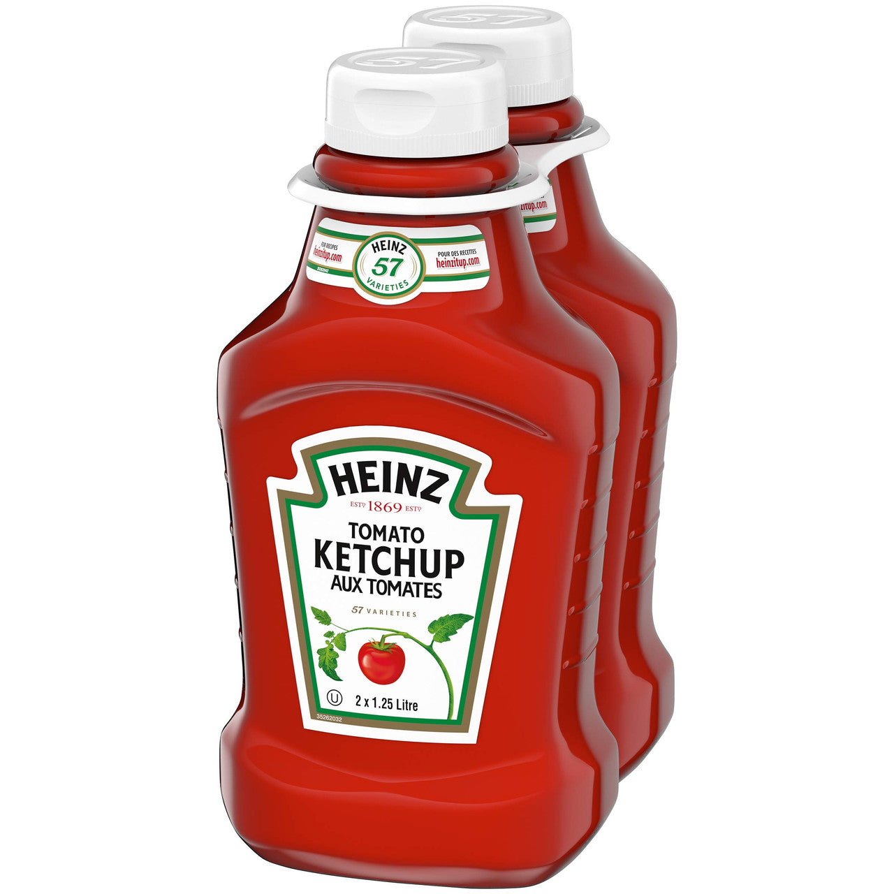 HEINZ Ketchup Fridge Fit-2 Pack, 2.5l/84.56Fl. oz. {Imported from Canada}