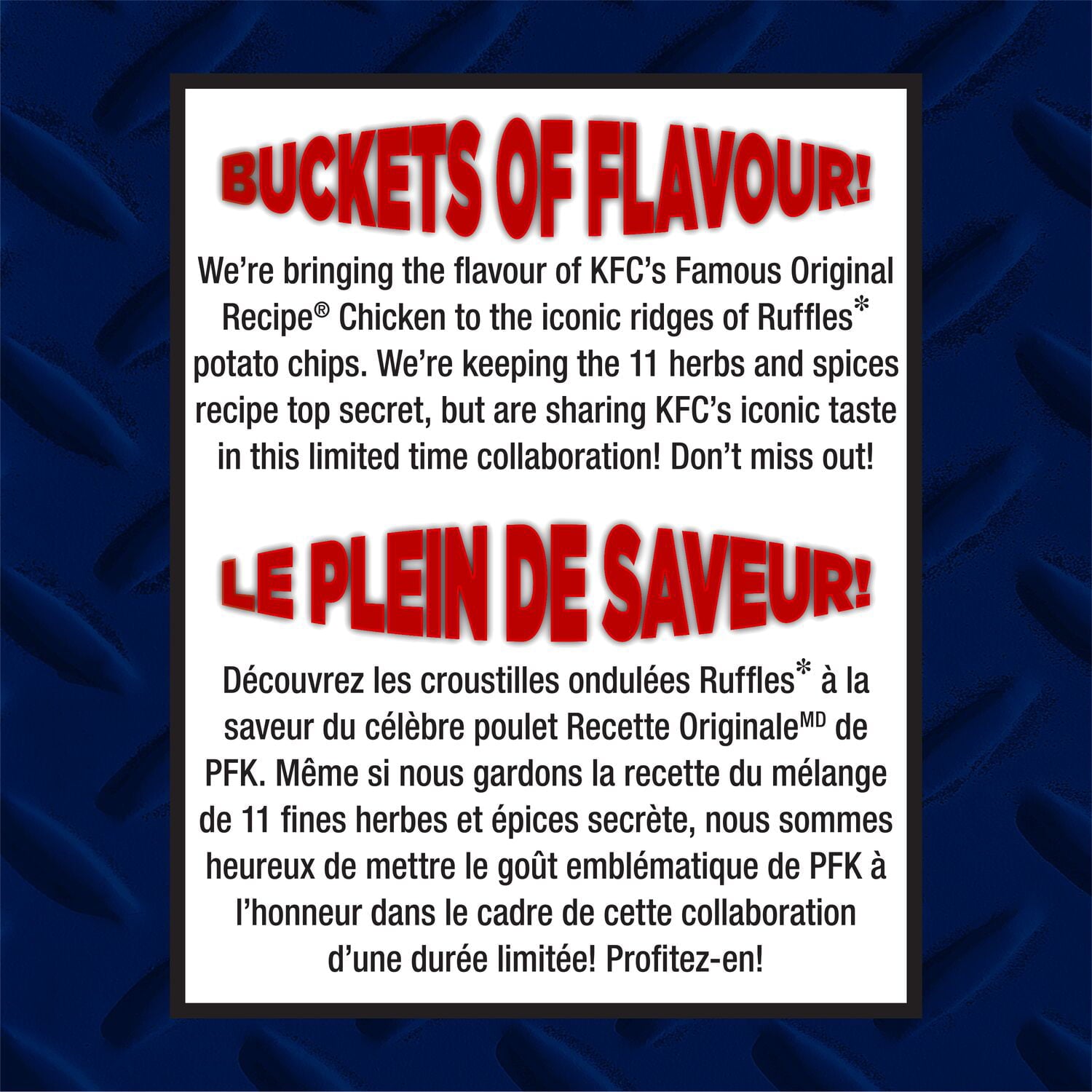 Ruffles KFC Original Recipe Chicken Flavor Potato Chips, 60g/2.1 oz. B