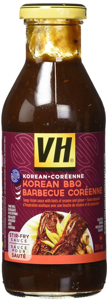 VH Korean BBQ Stir Fry Sauce (12 Count), 355ml/12oz., Jars {Imported from Canada}