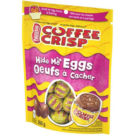 Nestle Coffee Crisp Easter Hide Me Chocolate Eggs 150g/5.3oz. (Imported from Canada)
