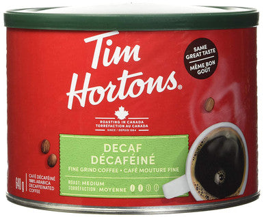 Tim Horton's Decaf, Ground Coffee, 640g/1.4lbs {Imported from Canada}