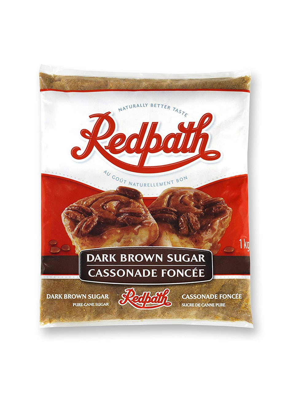 Redpath Dark Brown Sugar, 1kg/2.2lbs., {Imported from Canada}
