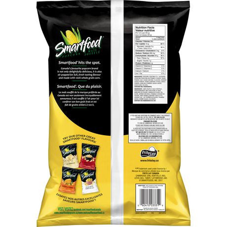 Frito Lay Smartfood Popcorn, Gouda & Chive, (180g/6.3oz.,) bag {Imported from Canada}