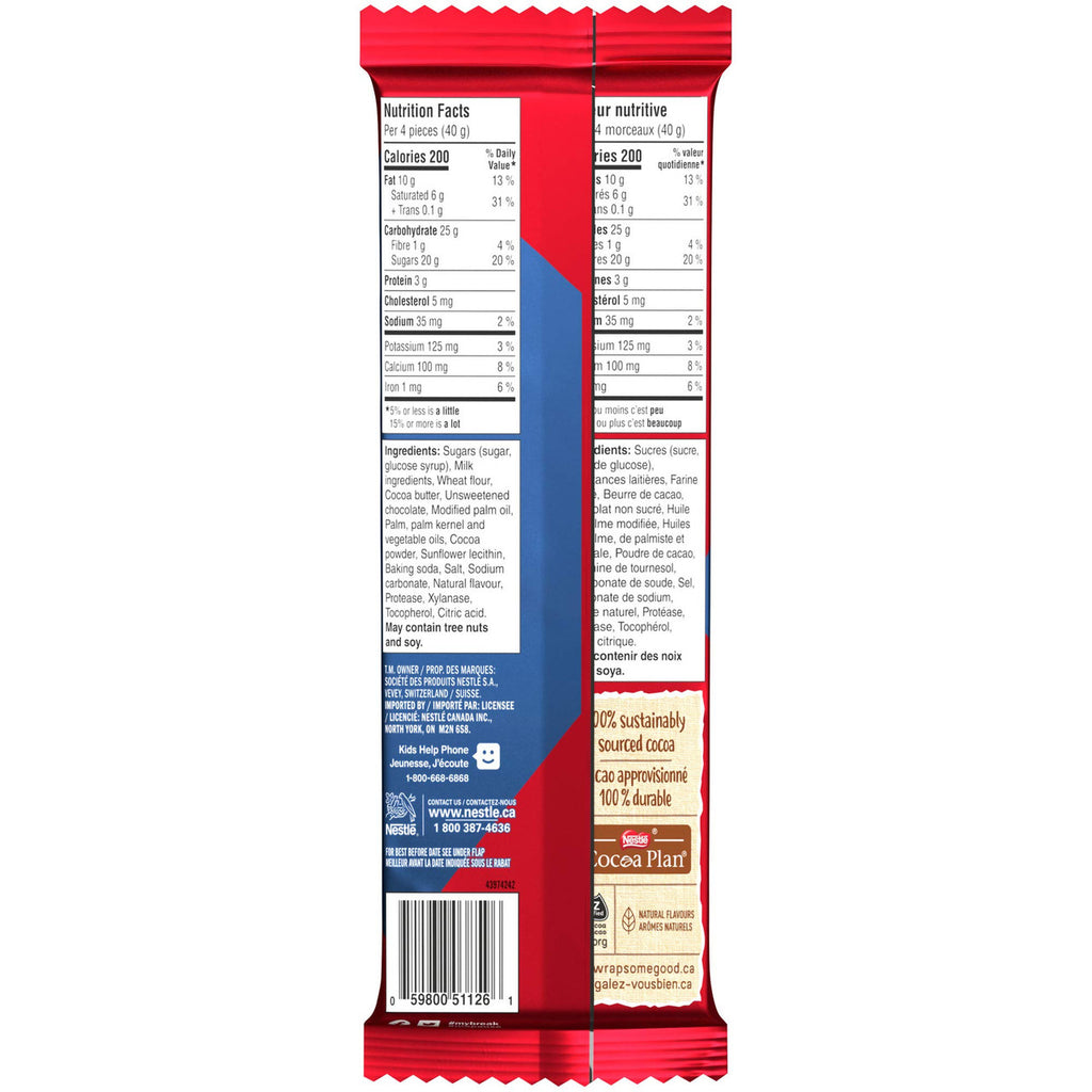 NESTLE Kitkat Cookie Crumble Wafer Bar, 120g/4.2 oz., {Imported from Canada}