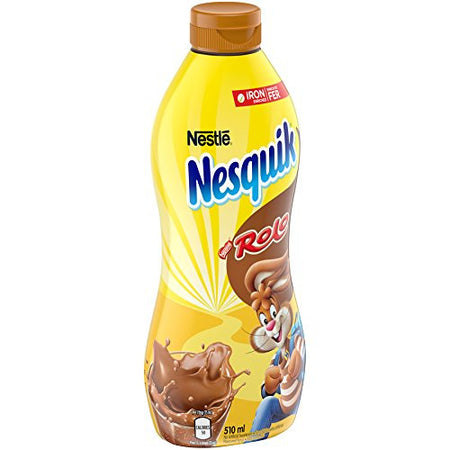 Nestle Nesquik Rolo Flavored Syrup Mix, 510ml/17.9 fl.oz, {Imported from Canada}