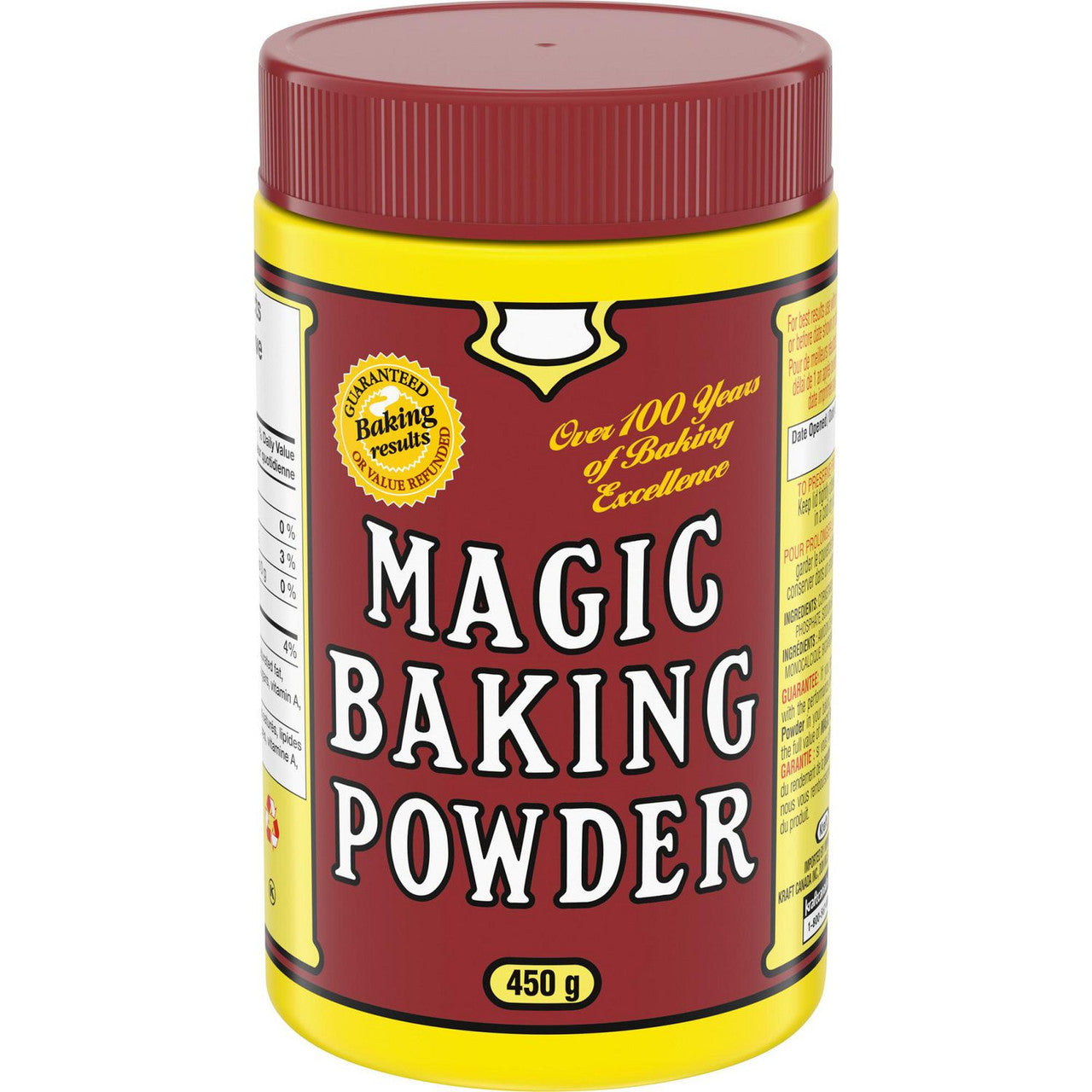 Magic Baking Powder, 450g/15.9 oz per tin, (Pack of 24) {Imported from Canada}