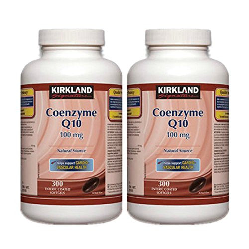 Kirkland Signature Coenzyme Q10 Natural Source 100 mg, 300 Softgels (2pk)