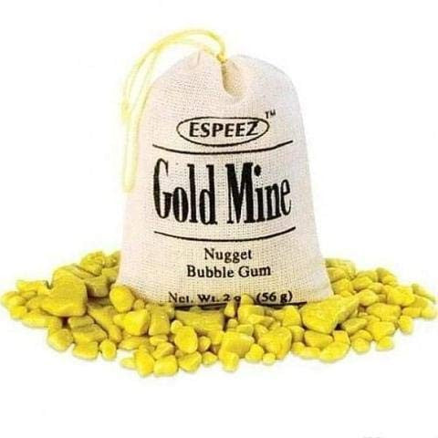 Gluten Free Gold Mine Nugget Bubble Gum - 12 Bags {Imported from Canada}