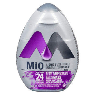 MiO Berry Pomegranate Liquid Water Enhancer, (48mL/1.6 oz.), (12pk) {Imported from Canada}