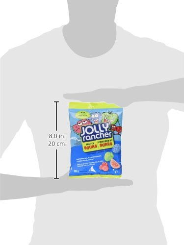 Jolly Rancher Fruity Sour Chewy Candy, 182g/ 6.4 oz., {Imported from Canada}