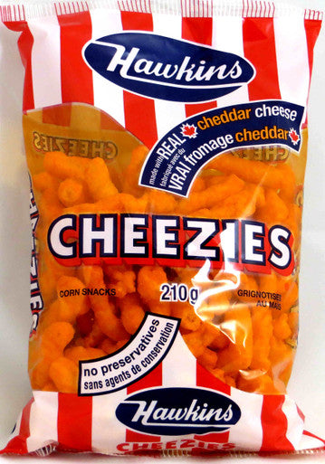 Hawkins Cheezies, 210 Grams/7.4 Ounces - 12 Pack {Imported from Canada}