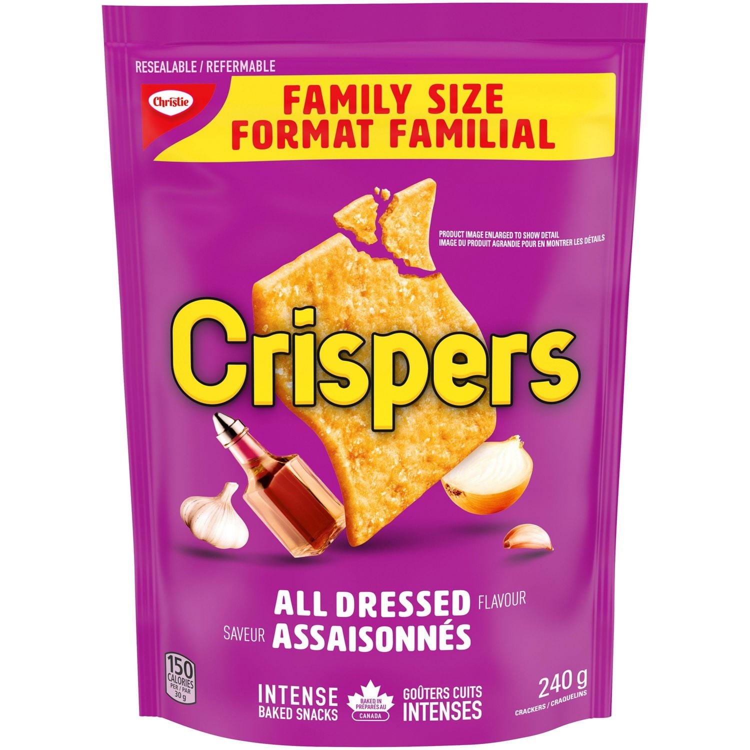 Crispers All Dressed Crackers front