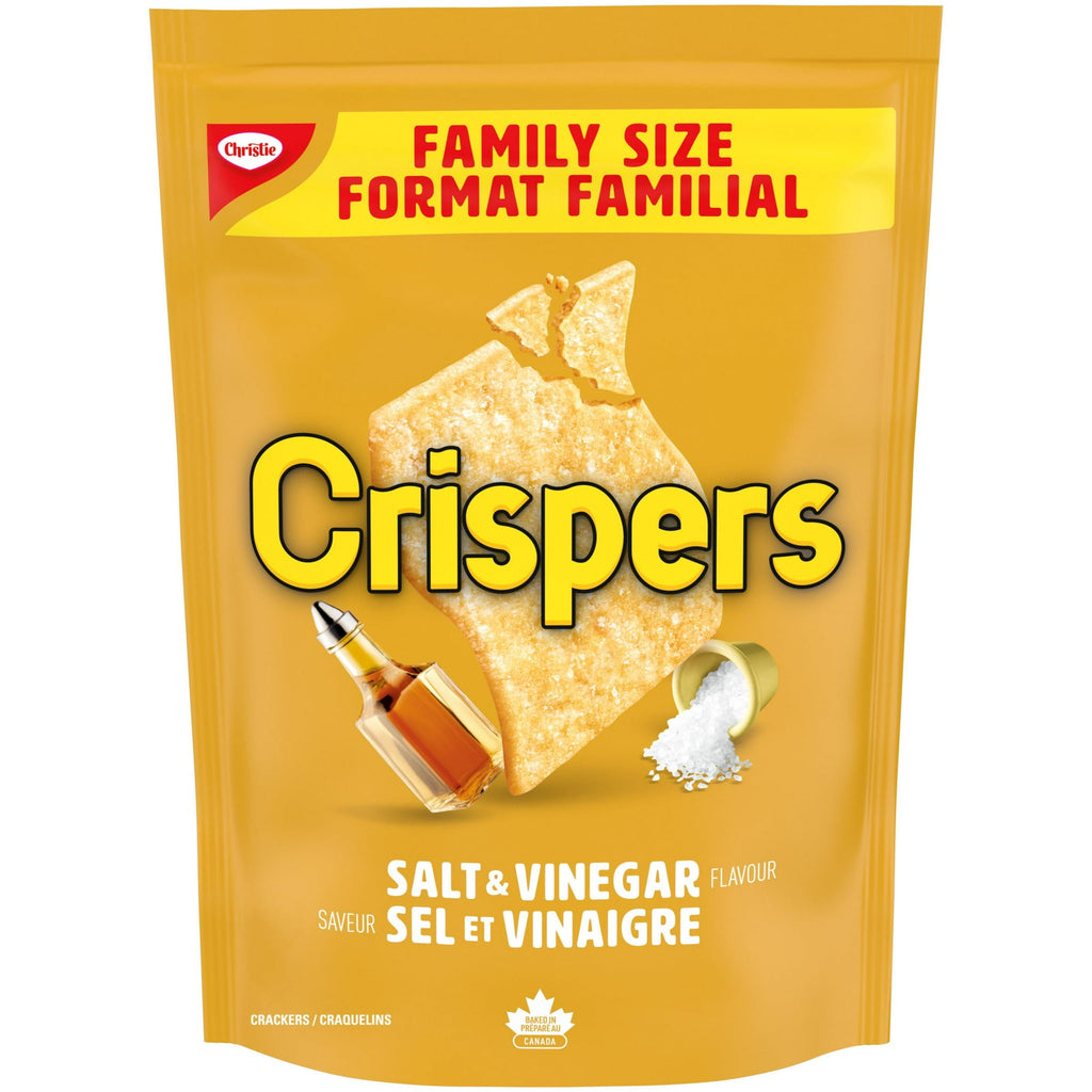 Crispers Salt & Vinegar Crackers front