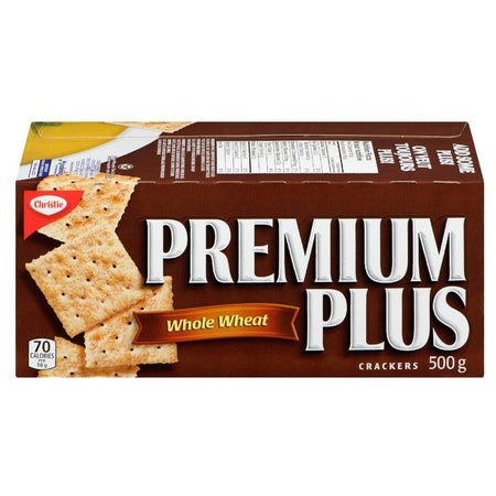 Christie Premium Plus Whole Wheat Crackers 500g/17.6oz (Imported from Canada)