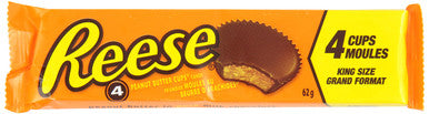 REESE Peanut Butter Cups, Chocolate Candy, 24ct, 62g/2.2oz., {Imported from Canada}