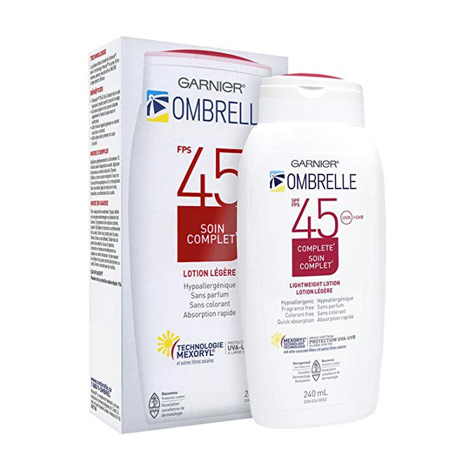 L'Oreal Ombrelle Sunscreen SPF 45 w/ MEXORYL LARGE 8 oz size Blocks UVA & UVB
