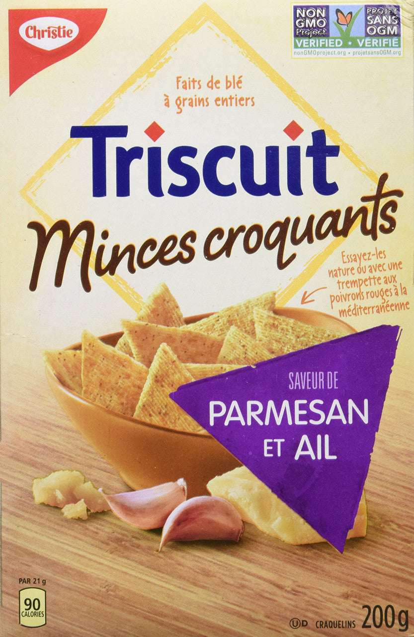 Triscuit Thin Crisps, Parmesan Garlic, 200g/7.1oz {Imported from Canada}