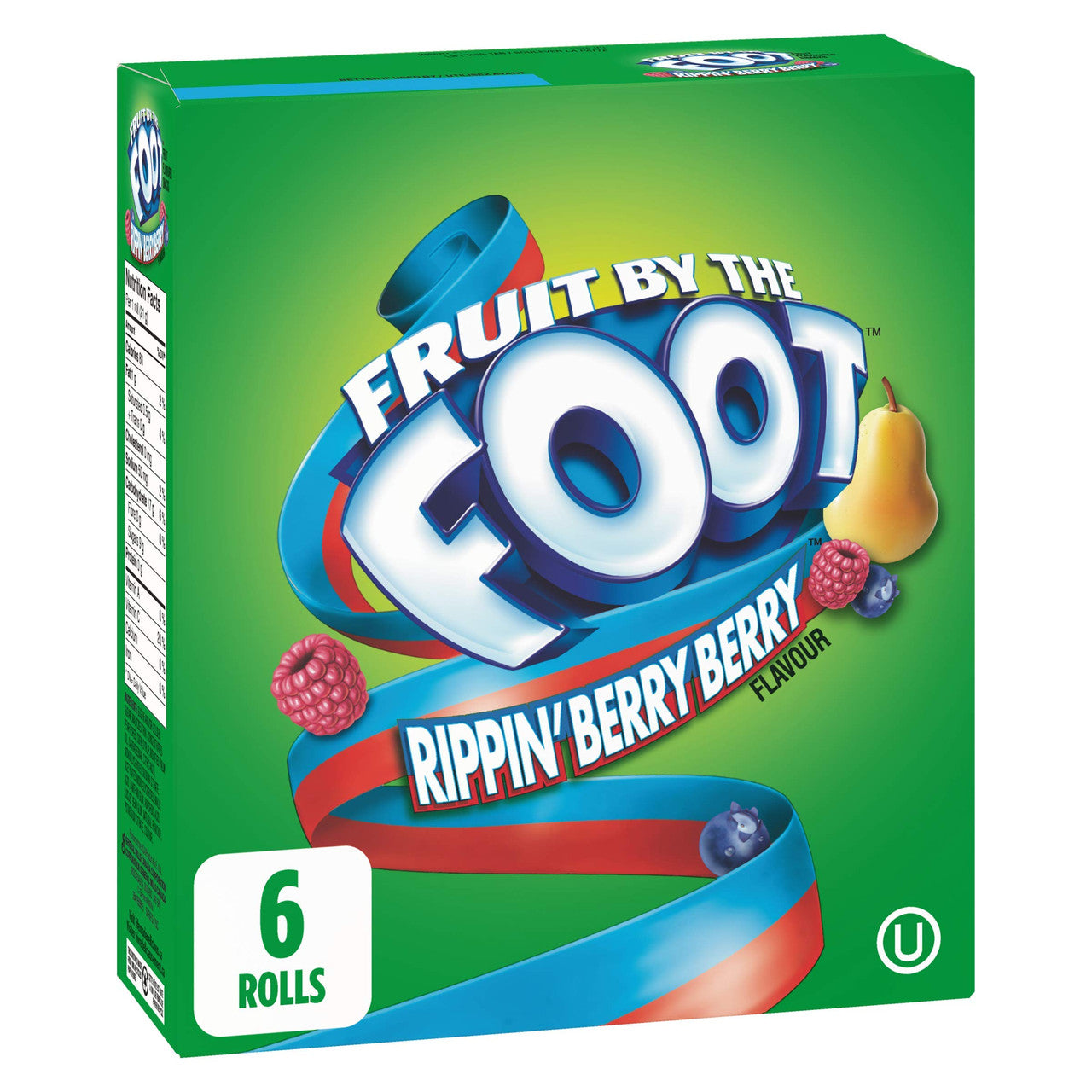Betty Crocker Fruit by The Foot Rippin Berry Berry, 6ct, 128g/4.5oz,(Imported from Canada)