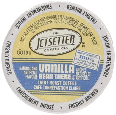 The Jetsetter Coffee Vanilla Bean There, 18pk, 171gm {Imported from Canada}
