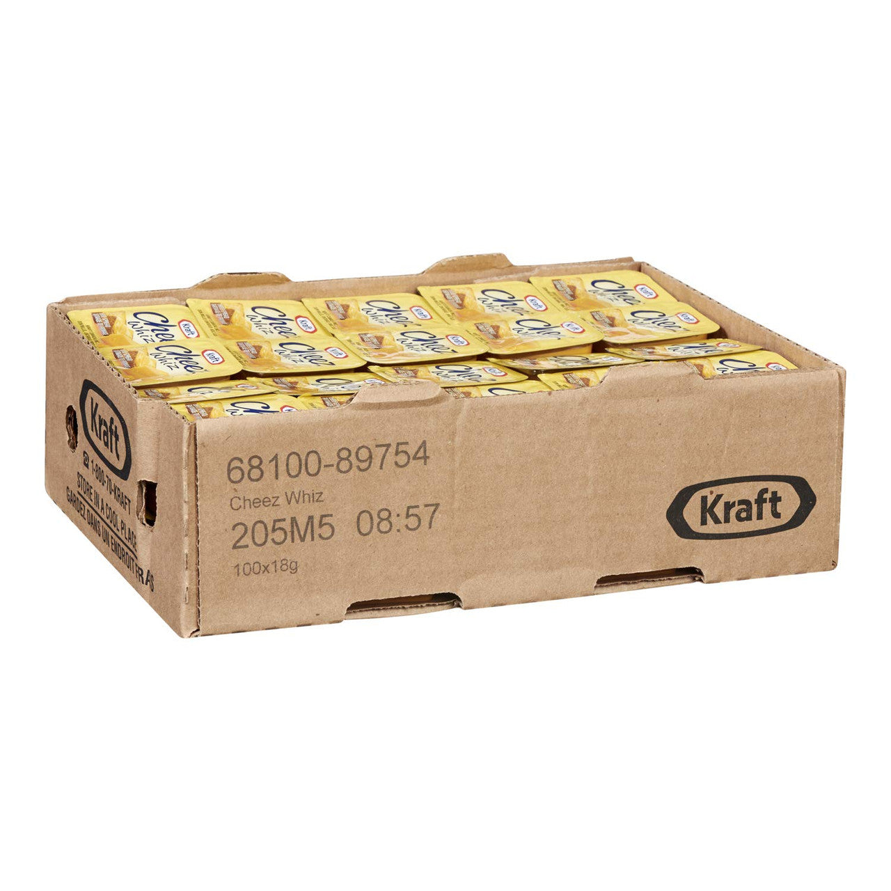 Kraft Cheez Whiz Original, 18g Packets, 200 Count, {Imported from Canada}