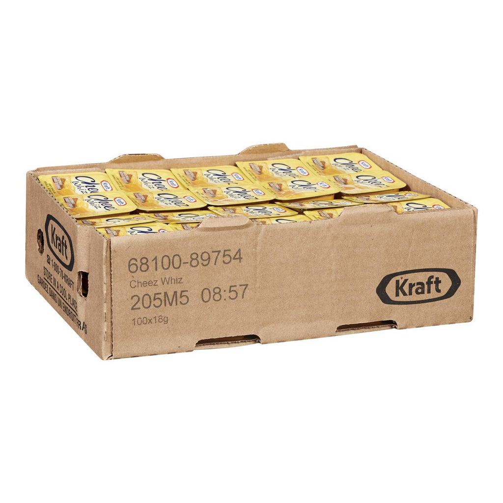 Kraft Cheez Whiz Original, 18g Packets, 200 Count, {Imported from Canada}