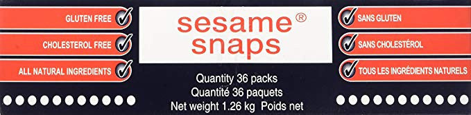 Sesame Snaps - 36 packs x 35 grams (Net weight 1.26 Kg)