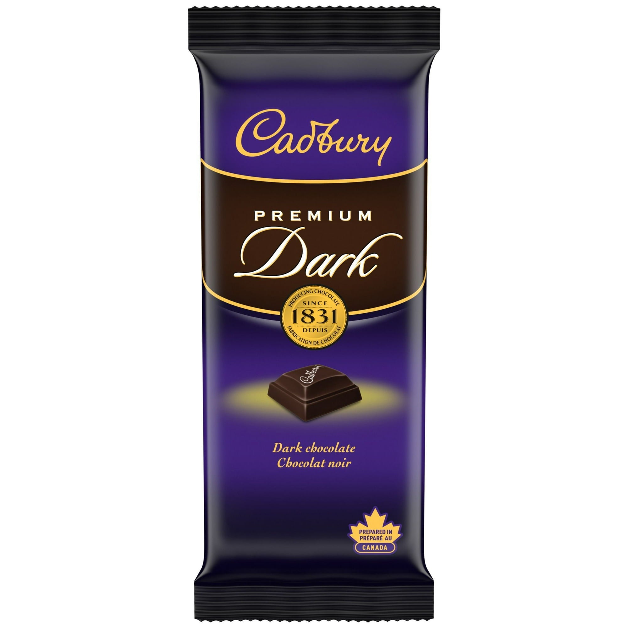 Cadbury Premium Dark Chocolate Bar, 90g/3.2 oz