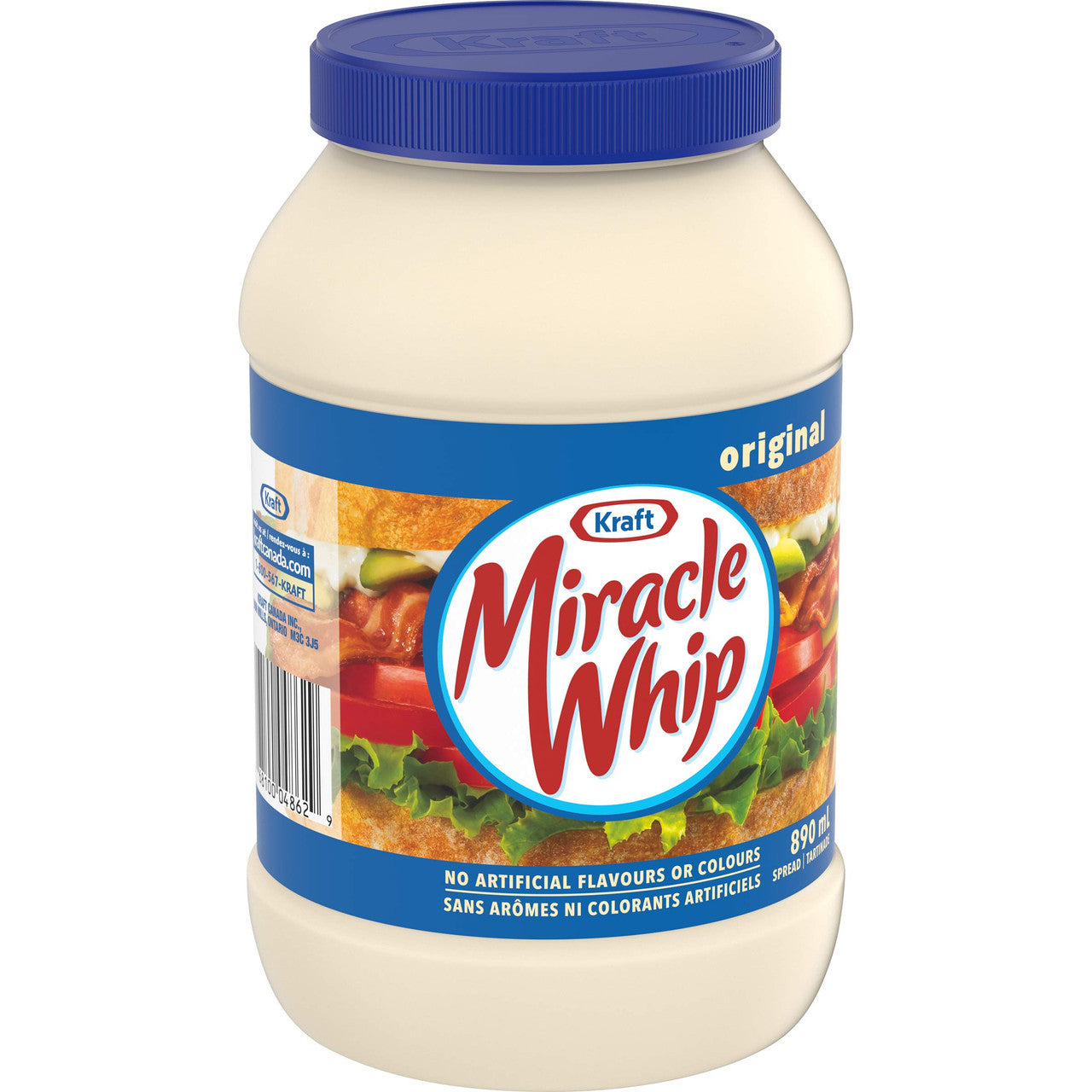 Kraft Miracle Whip Original Dressing, 890mL/30.1 fl. oz., {Imported from Canada}