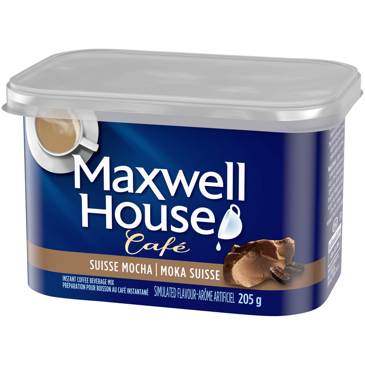 Maxwell House Cafe, Suisse Mocha, Instant Coffee, 205g/7.2oz., {Imported from Canada}