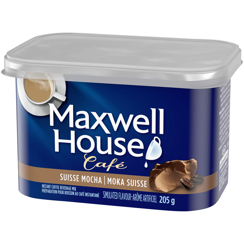 Maxwell House Cafe, Suisse Mocha, Instant Coffee, 205g/7.2oz., {Imported from Canada}