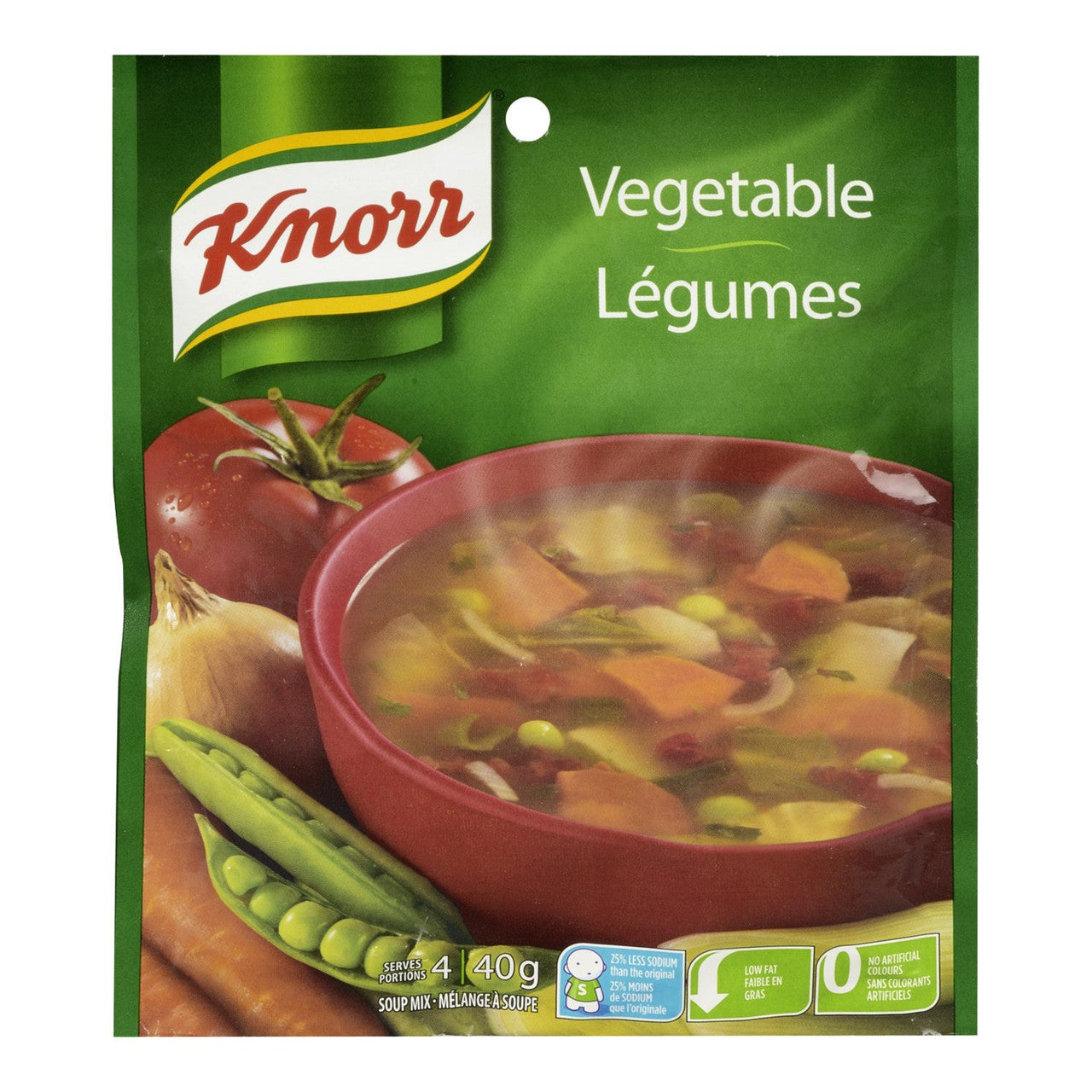 Knorr Vegetable Soup Mix 40 Grams/pack, Pack of 12 {Imported from Canada}