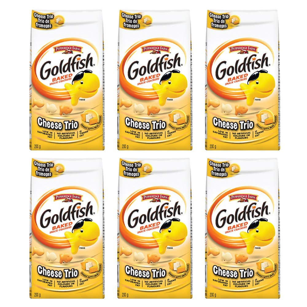 Pepperidge Farm Goldfish Cheese Trio, 200g/7.05oz, 6-Pack {Imported from Canada}