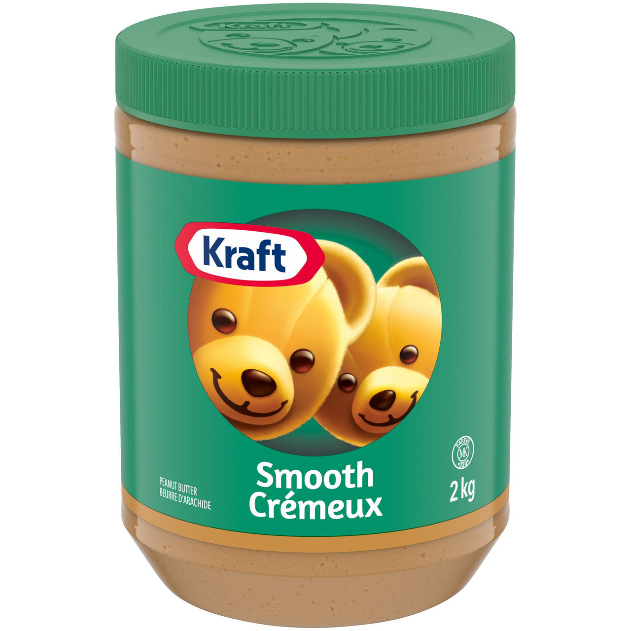 Kraft Peanut Butter Smooth 2 Kg/4.4 lbs., (6 pack) {Imported From Canada}