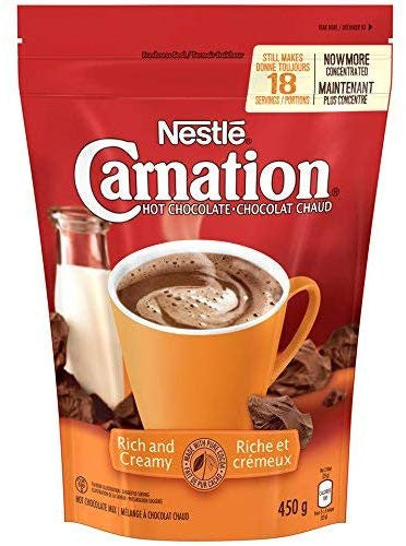 Nestle Carnation Rich and Creamy Hot Chocolate Mix, 450g/15.9 oz. {Imported from Canada}