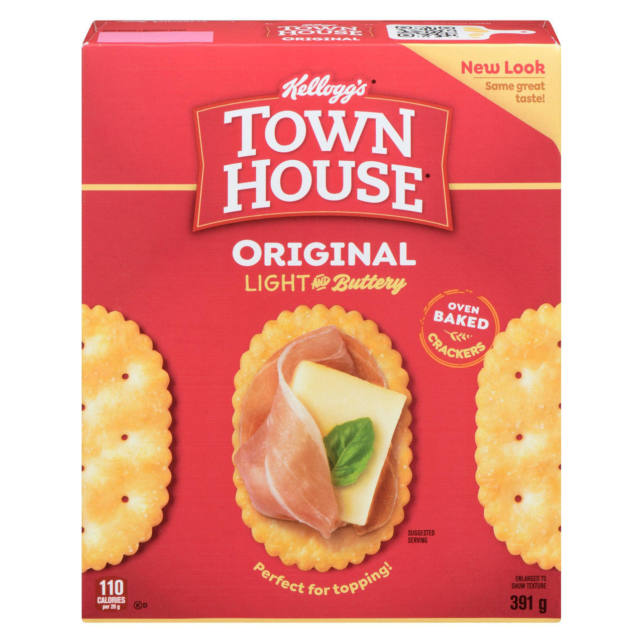 Kellogg's Town House Original Crackers, 391g/13.7 oz. Box  {Imported from Canada}