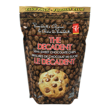 PC The Decadent Semi Sweet Chocolate Chips 1kg/2.2 lbs. (Imported from Canada)