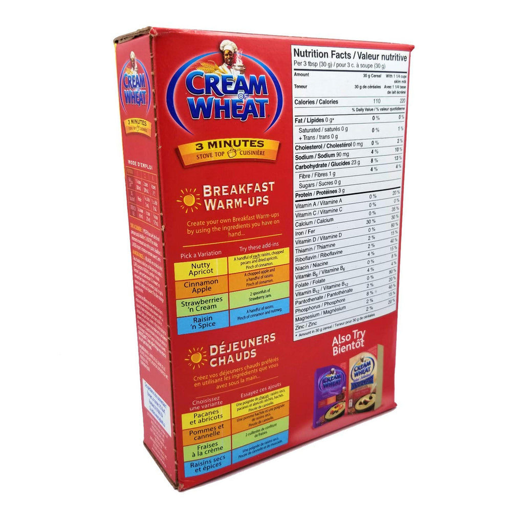 Cream of Wheat Original Flavour Hot Cereal, 800g/1.8 lbs, Pack of 2, {Imported from Canada}