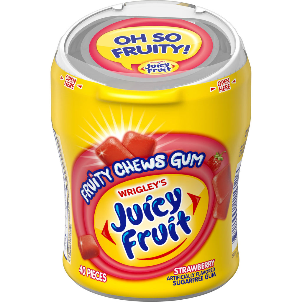 Juicy Fruit Fruity Chews Gum, Strawberry, 40 Count {Imported from Canada}