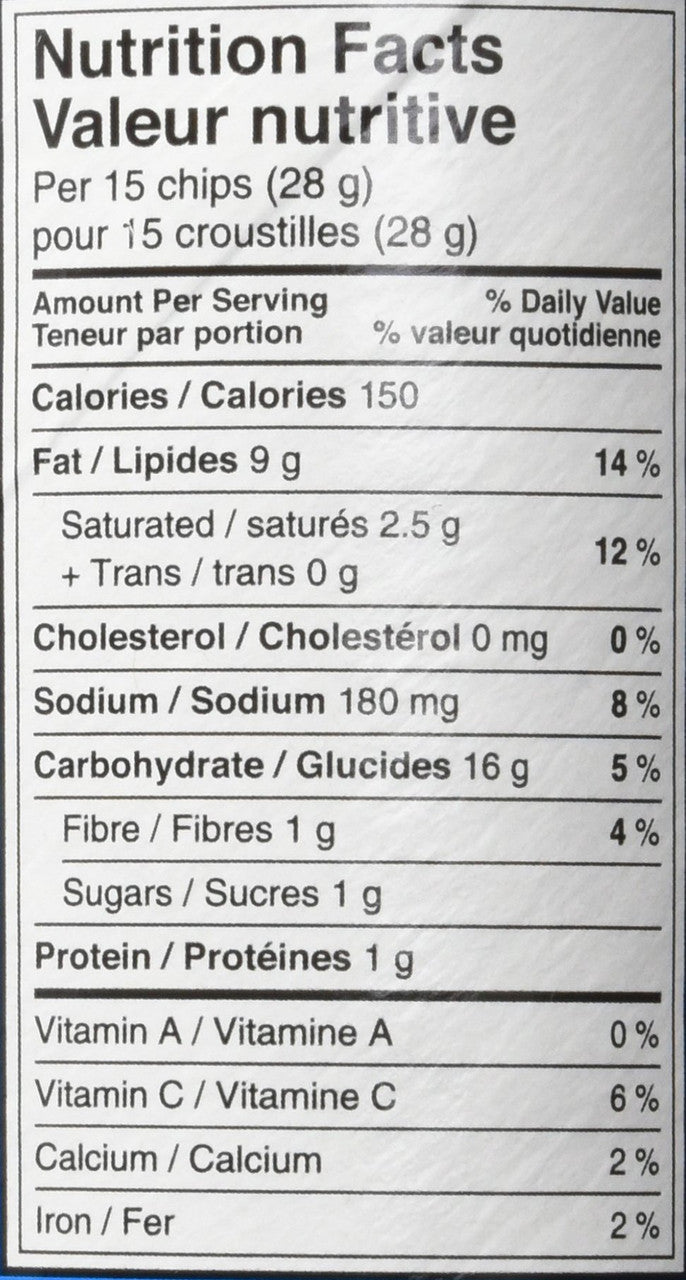 Pringles Salt and Vinegar Chips, 156g/5.50oz (Imported from Canada)