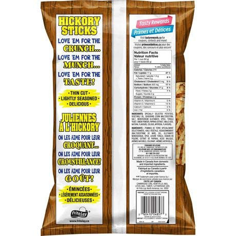 Hostess Hickory Sticks Original Potato Sticks, 275g/9.7oz, 3-Pack {Imported from Canada}
