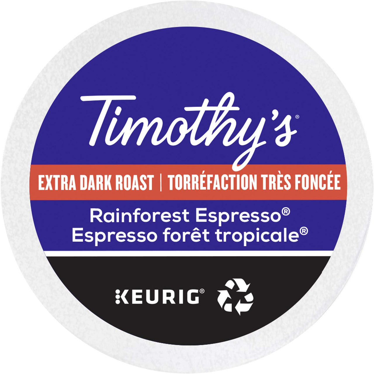 Timothy`s World Coffee Rainforest Espresso 30 K-Cups{Imported from Canada}