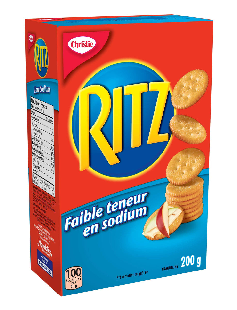 Ritz Low Sodium Crackers, 200g/7oz. (Imported from Canada)