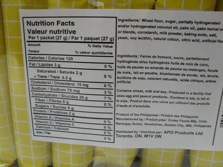 Croley Foods Sunflower Crackers (Mango Cream) 190g Each (7pk)