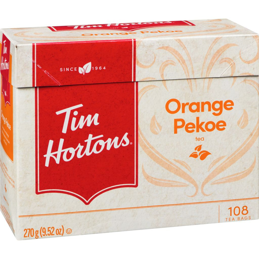 Tim Hortons Orange Pekoe Tea, 108 Tea Bags, 270g(9.5oz) {Imported from Canada}
