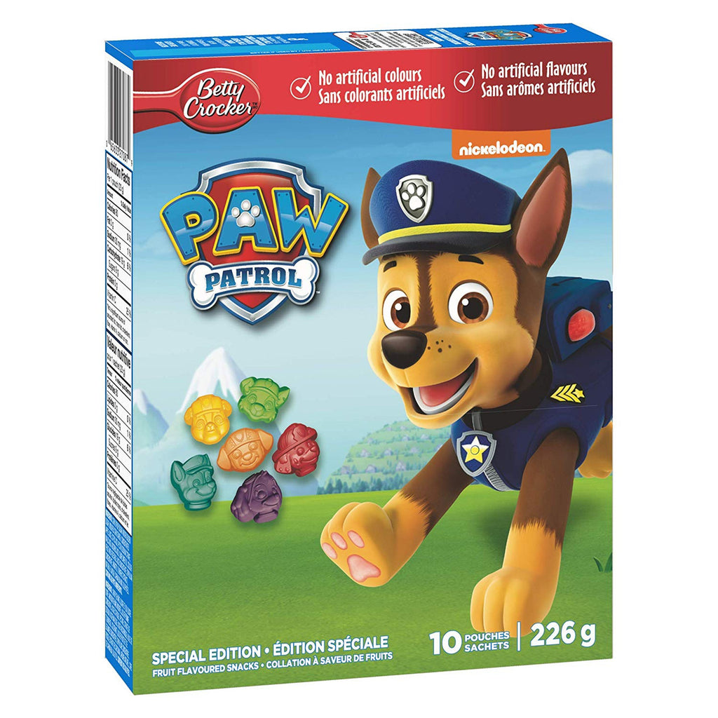 Betty Crocker, Paw Patrol, Fruit Snacks, Special Edition, 10ct, 226g/8oz., {Imported from Canada}